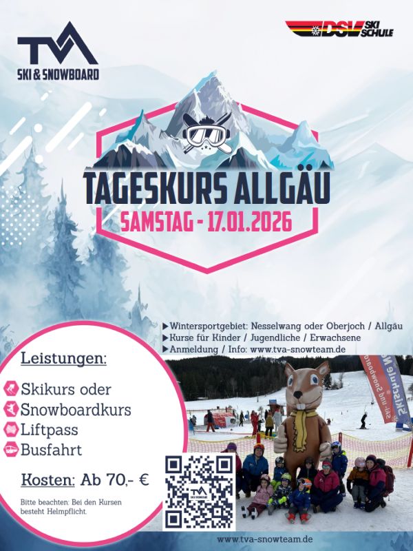 Tageskurs Allgäu Ski & Snowboard